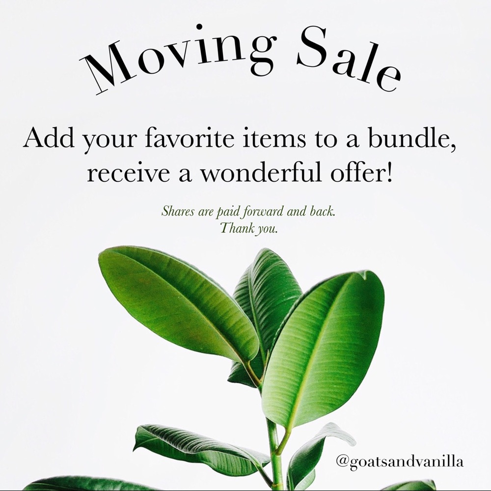 Moving Sale • Everthing must Go